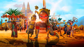 Maya and the Three arka plan