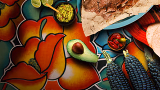 Street Food: Latin Amerika arka plan